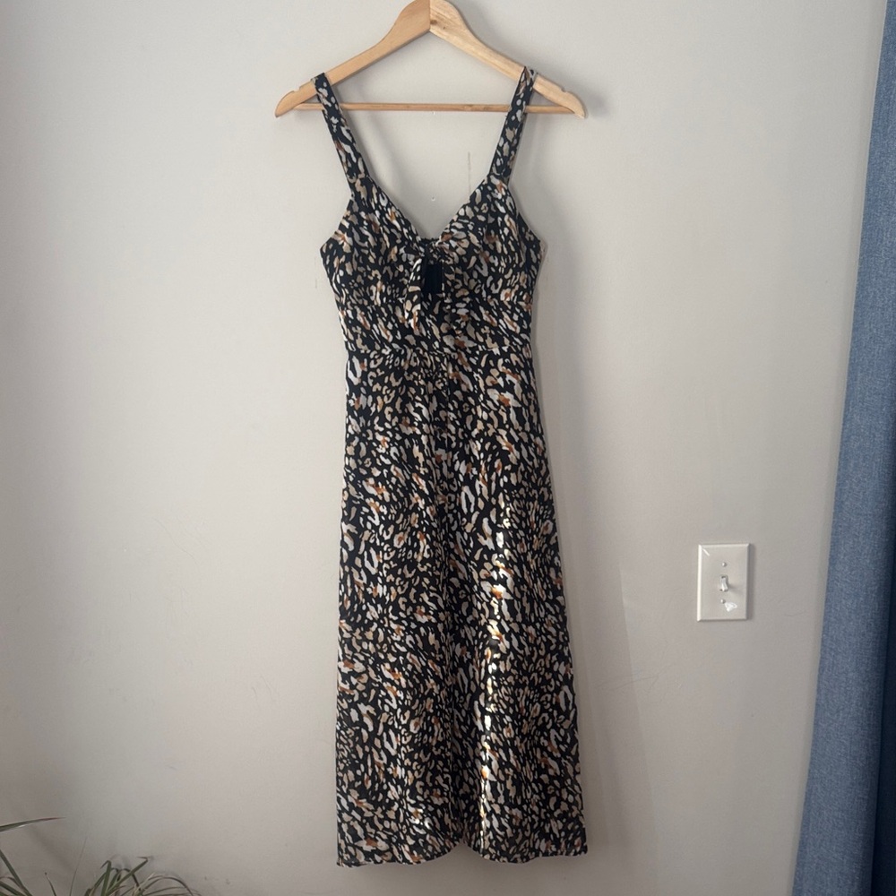 Midi Tie Front Dress